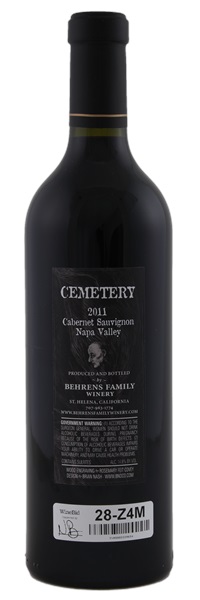 2011 Behrens Family Winery Cemetery Cabernet Sauvignon, 750ml
