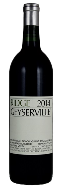 2014 Ridge Geyserville, 750ml
