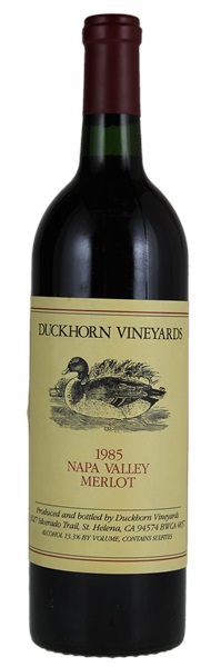 1985 Duckhorn Vineyards Napa Valley Merlot, 750ml