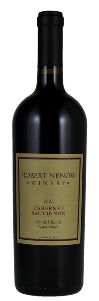 2003 Robert Nenow Kenefick Ranch Cabernet Sauvignon, 750ml