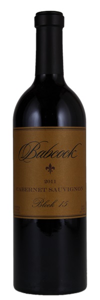 2011 Babcock Vineyards Block 15 Cabernet Sauvignon, 750ml