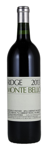 2013 Ridge Monte Bello, 750ml