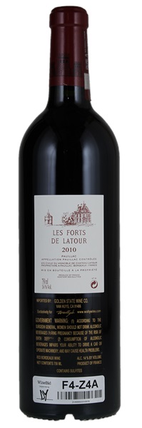 2010 Les Forts de Latour, 750ml