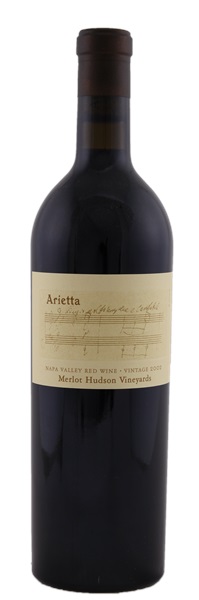 2002 Arietta Hudson Vineyards Merlot, 750ml