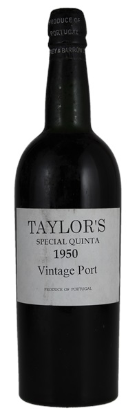 1950 Taylor-Fladgate Special Quinta Vintage Port, 750ml