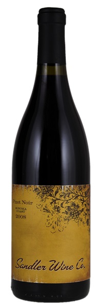 2008 Sandler Wine Co. Sonoma Coast Pinot Noir, 750ml