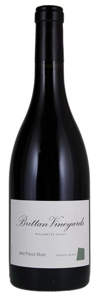 2012 Brittan Vineyards Gestalt Block Pinot Noir, 750ml
