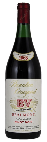 1968 Beaulieu Vineyard Beaumont Pinot Noir, 750ml