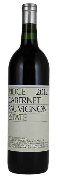 2012 Ridge Estate Cabernet Sauvignon, 750ml
