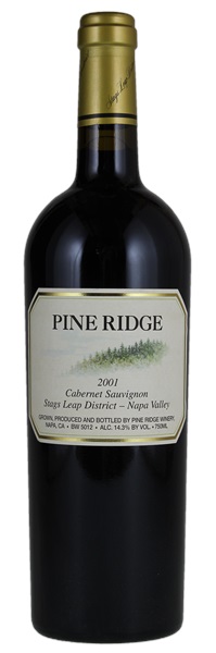 2001 Pine Ridge Stag's Leap District Cabernet Sauvignon, 750ml