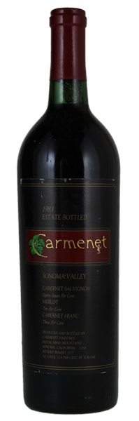 1983 Carmenet Estate Bottled Sonoma Valley Red, 750ml