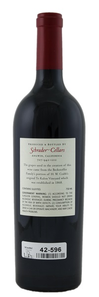 2011 Schrader Beckstoffer To Kalon Vineyard Cabernet Sauvignon, 750ml
