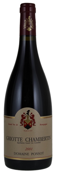 2001 Domaine Ponsot Griotte-Chambertin, 750ml