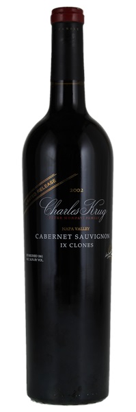 2002 Charles Krug IX Clones Limited Release Cabernet Sauvignon, 750ml