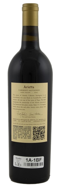 2012 Arietta Cabernet Sauvignon, 750ml