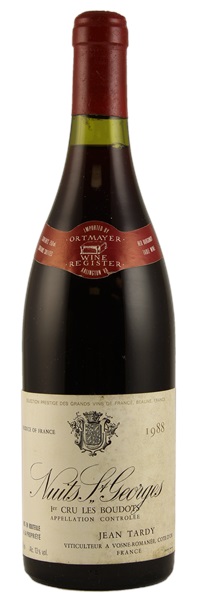 1988 Jean Tardy Nuits-St.-Georges Les Boudots, 750ml