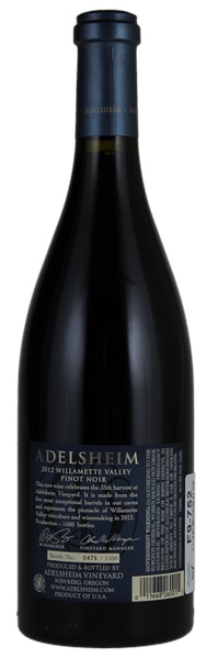 2012 Adelsheim Vintage 35 Pinot Noir, 750ml