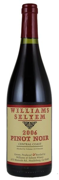 2006 Williams Selyem Central Coast Pinot Noir, 750ml
