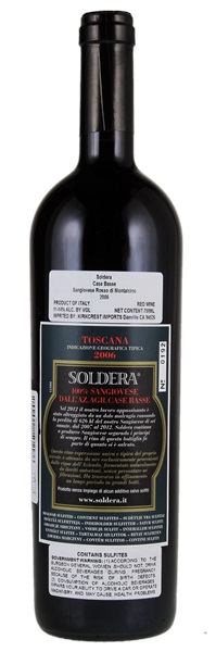 2006 Soldera (Case Basse) Toscana, 750ml