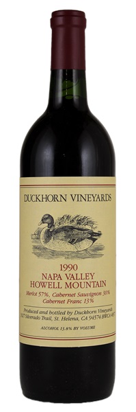1990 Duckhorn Vineyards Howell Mountain Proprietary Red, 750ml