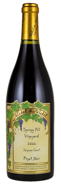 2006 Nickel and Nickel Spring Hill Vineyard Pinot Noir, 750ml