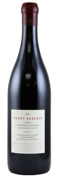 2010 Arnot-Roberts Alder Springs Vineyard Syrah, 750ml