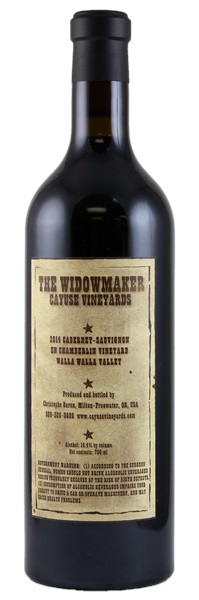 2014 Cayuse En Chamberlin Vineyard The Widowmaker Cabernet Sauvignon, 750ml