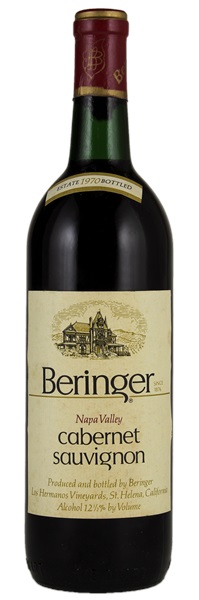 1970 Beringer Beringer/Los Hermanos Vineyard Cabernet Sauvignon, 750ml