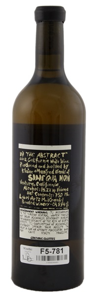 2012 Sine Qua Non In the Abstract, 750ml