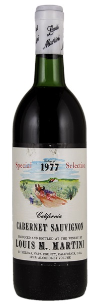 1977 Louis M. Martini Special Selection Cabernet Sauvignon, 750ml