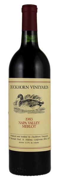 1983 Duckhorn Vineyards Napa Valley Merlot, 750ml