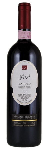 1997 Mauro Sebaste Barolo Prapo, 750ml