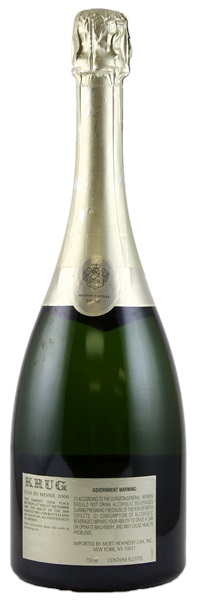 2000 Krug Clos du Mesnil, 750ml