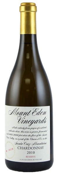 2010 Mount Eden Estate Chardonnay Reserve, 750ml