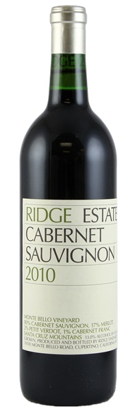 2010 Ridge Estate Cabernet Sauvignon, 750ml