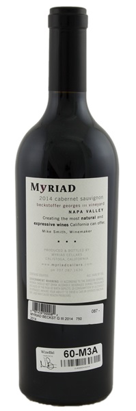 2014 Myriad Cellars Beckstoffer Georges III Vineyard Cabernet Sauvignon, 750ml
