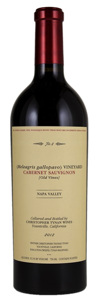 2012 Christopher Tynan Wines Meleagris Gallopavo Vineyard Cabernet Sauvignon, 750ml