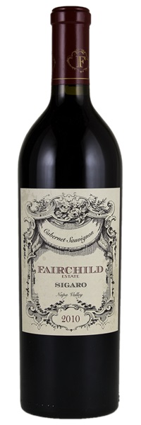 2010 Fairchild Sigaro Vineyard Cabernet Sauvignon, 750ml
