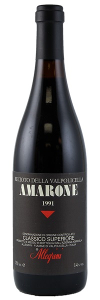 1991 Allegrini Amarone Recioto della Valpolicella Classico Superiore, 750ml