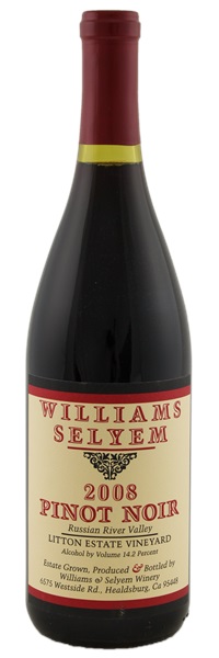 2008 Williams Selyem Litton Estate Vineyard Pinot Noir, 750ml