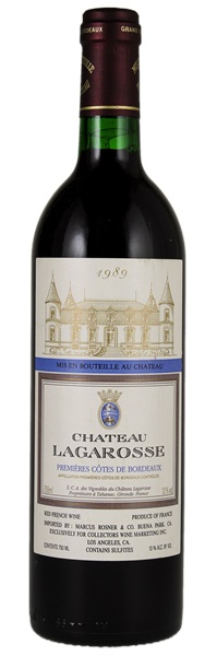 1989 Château Lagarosse Premières Côtes de Bordeaux, 750ml