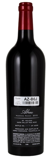 2012 Abreu Madrona Ranch, 750ml