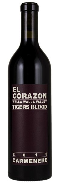 2013 El Corazon Tigers Blood Carmenere, 750ml
