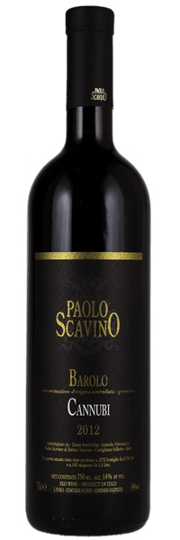 2012 Paolo Scavino Barolo Cannubi, 750ml