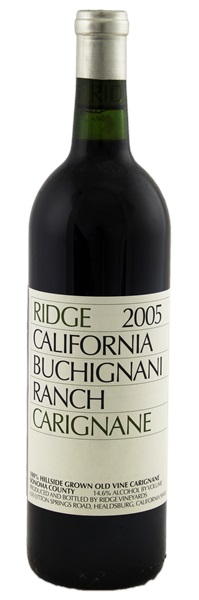 2005 Ridge Buchignani Ranch Carignane ATP, 750ml