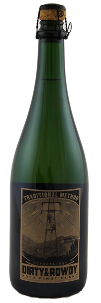 2013 Dirty & Rowdy Family Winery Sparkling Pinot Blanc Traditional Method, 750ml
