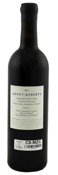 2010 Arnot-Roberts Clajeux Vineyard Cabernet Sauvignon, 750ml