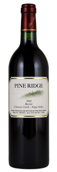 2001 Pine Ridge Crimson Creek Merlot, 750ml