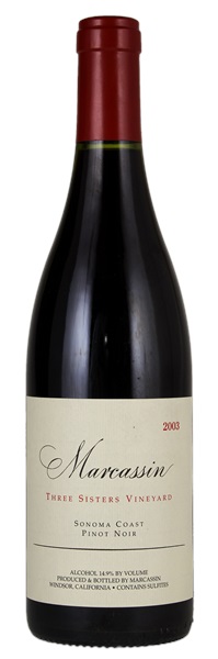 2003 Marcassin Three Sisters Vineyard Pinot Noir, 750ml