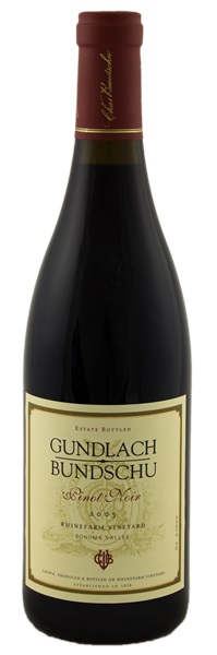 2005 Gundlach Bundschu Rhinefarm Vineyard Pinot Noir, 750ml